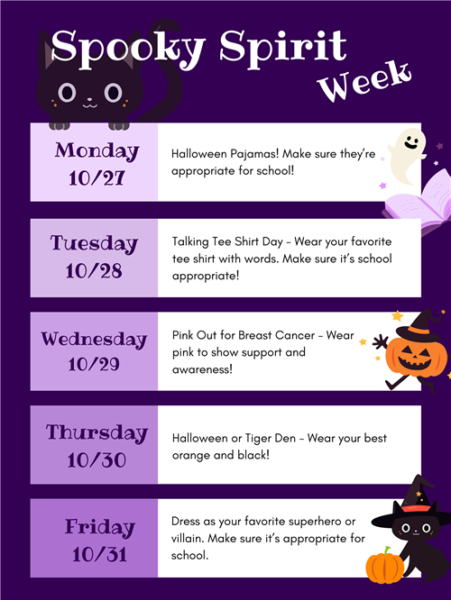 SPPOKY SPIRIT WEEK